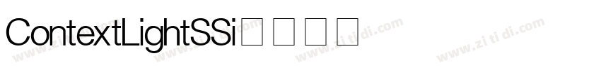 Context Light SSi字体转换